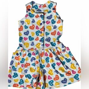 Silver Unicorn girls toddler Vintage 90’s shorts sleeveless romper outfit size 4